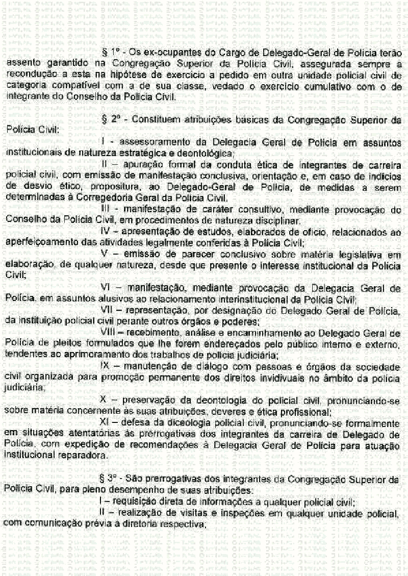 CONGREGAÇÃO DAS DIVINDADES DA POLÍCIA CIVIL