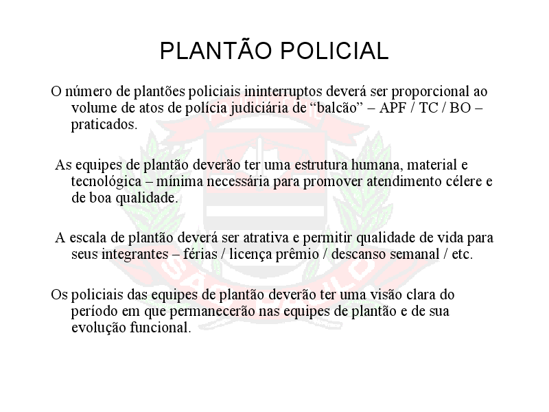 BALCÃO DE POLÍCIA JUDICIÁRIA 